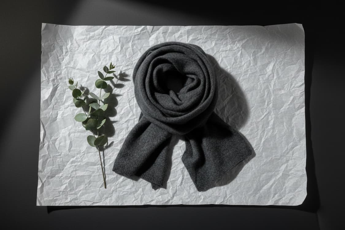 ZYGA PARIS 캐시미어 니트 머플러 상품이미지1