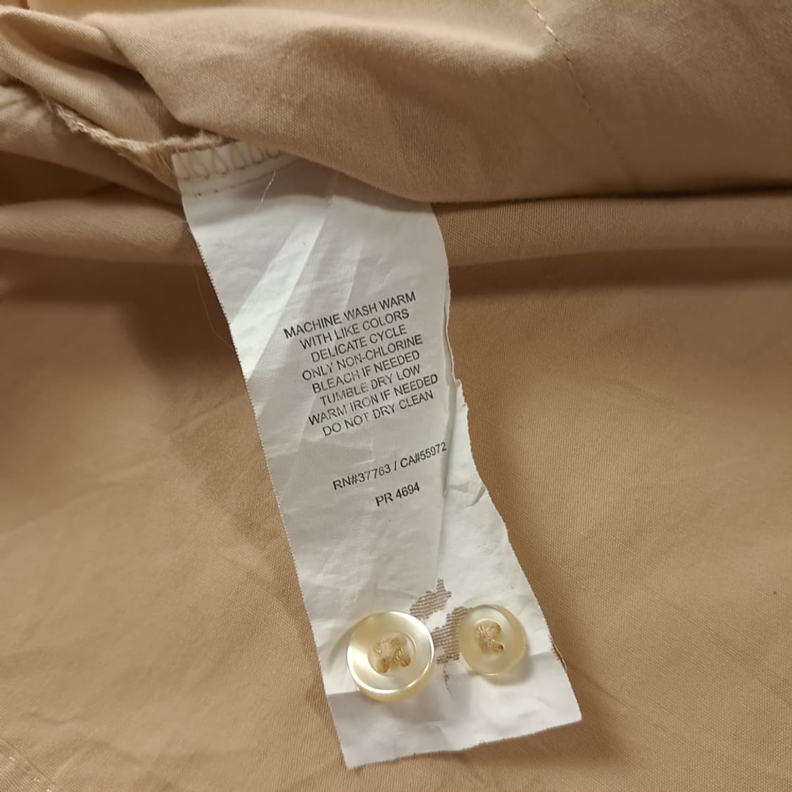 CK188 2XL 하바네라 00s 베이지 4포켓 과야베라 반팔 셔츠 남 상품이미지5