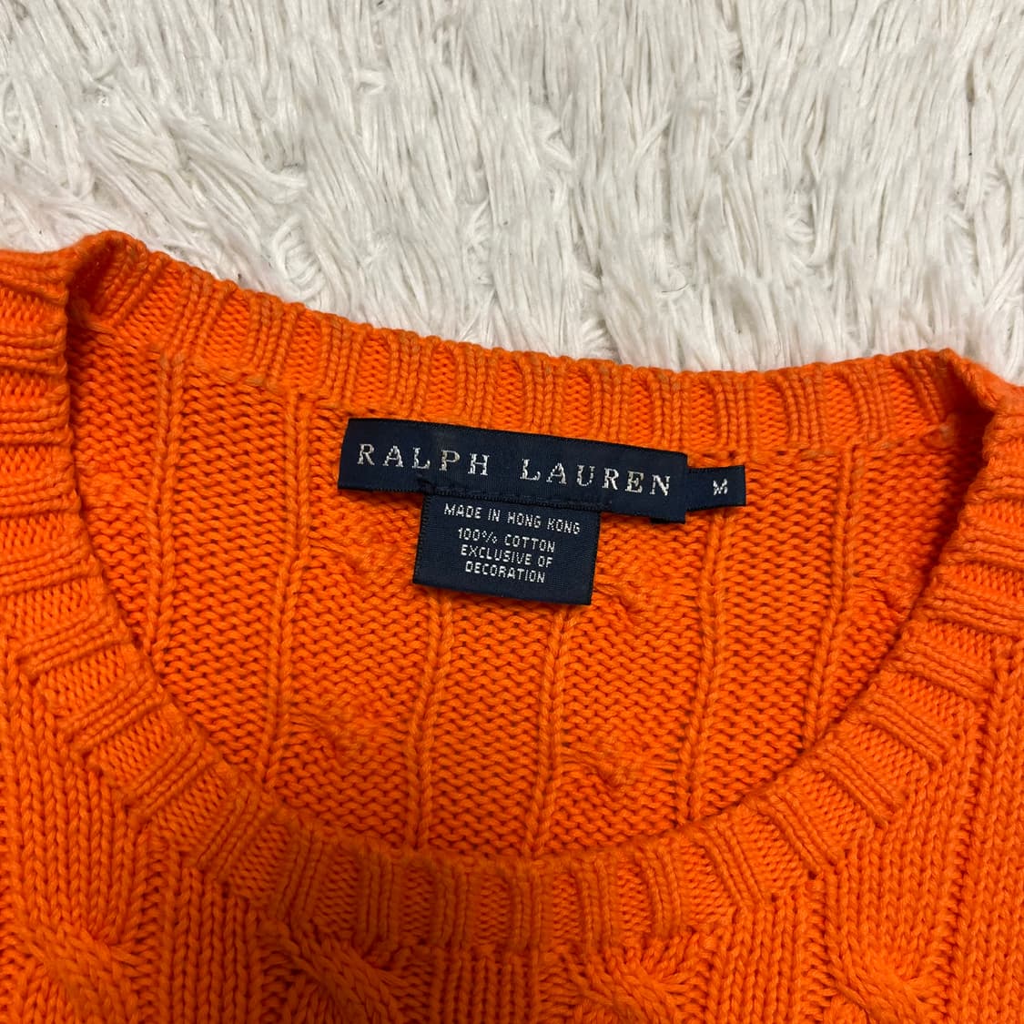 Polo Ralph Lauren orange cable knit 상품이미지6