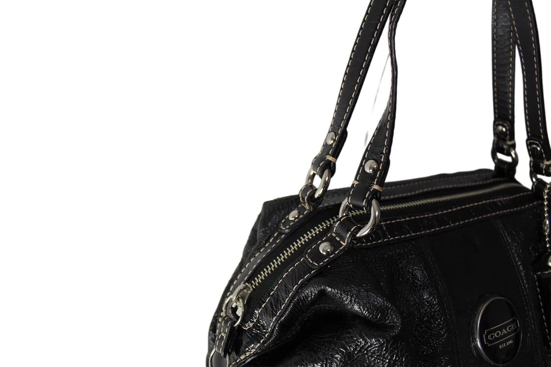 2000s Y2K COACH 코치 레더 토트백 상품이미지4