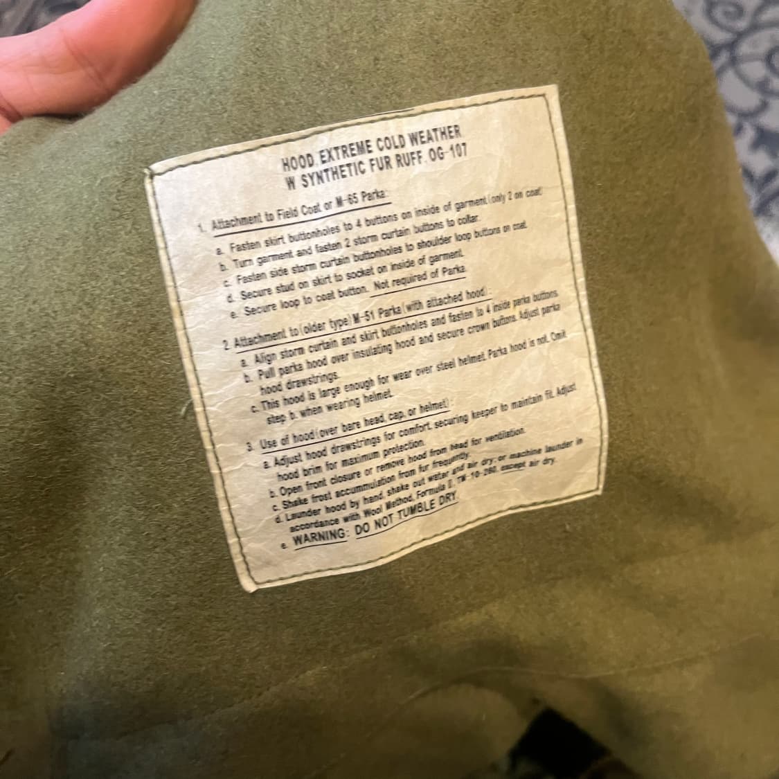 S U.S. ARMY M65 자켓/W2208 상품이미지5