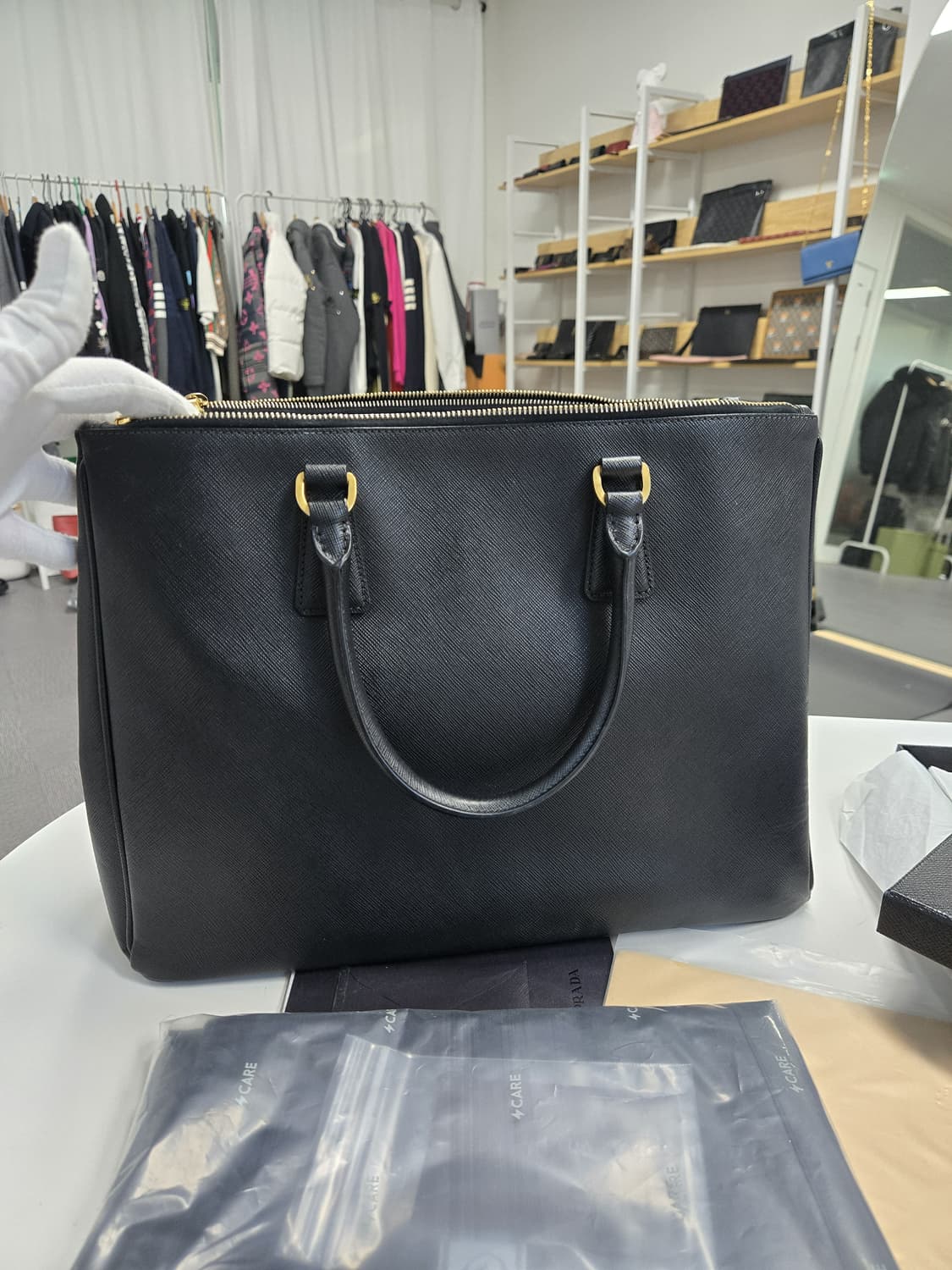 [A급컨디션]프라다 사피아노 토트백 상품이미지3