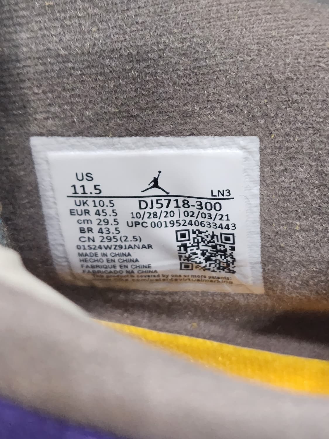 나이키 조던4 레트로SP 유니온  상품이미지8