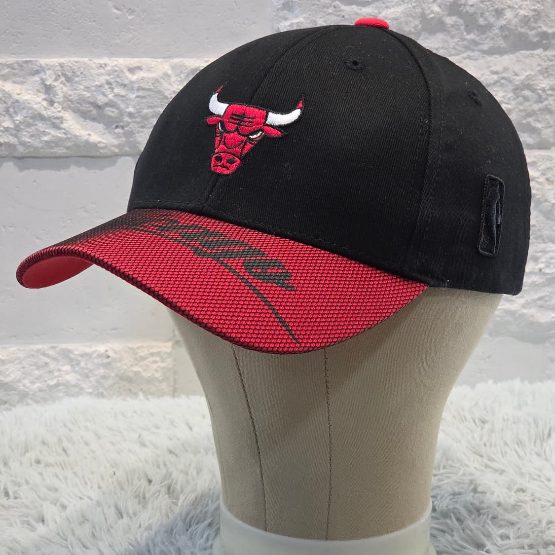 M1-3:NBA 시카고 불스 로고 캡 블랙 레드 프리사이즈 54-57cm 상품이미지4