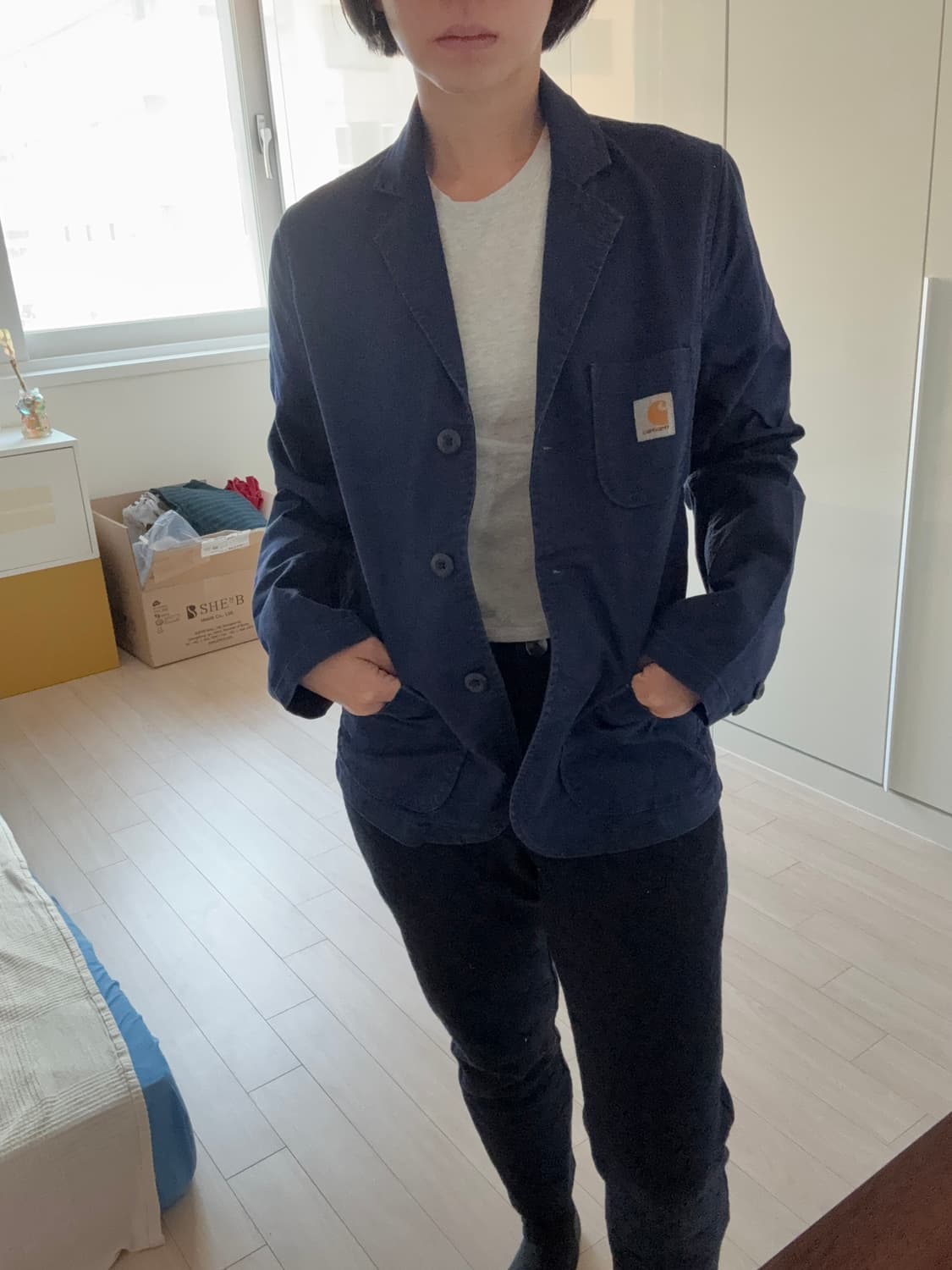 칼하트 파란색 자켓 상품이미지1