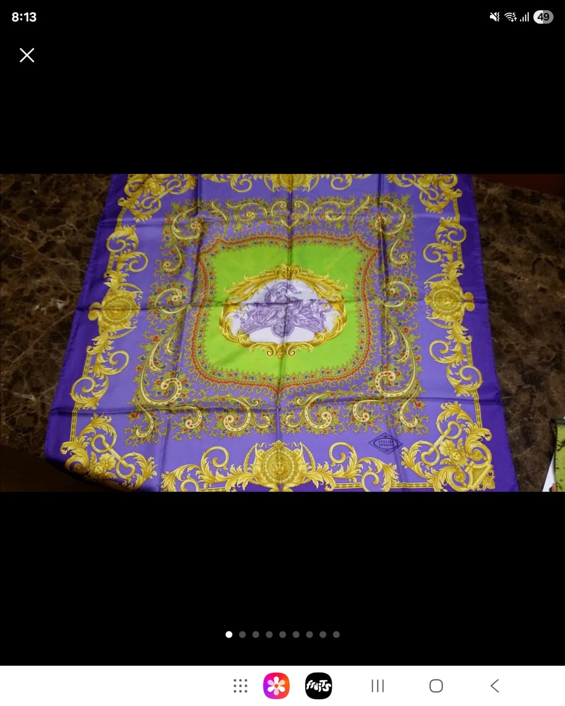 지아니 베르사체 실크 스카프 정품 새상  상품이미지1