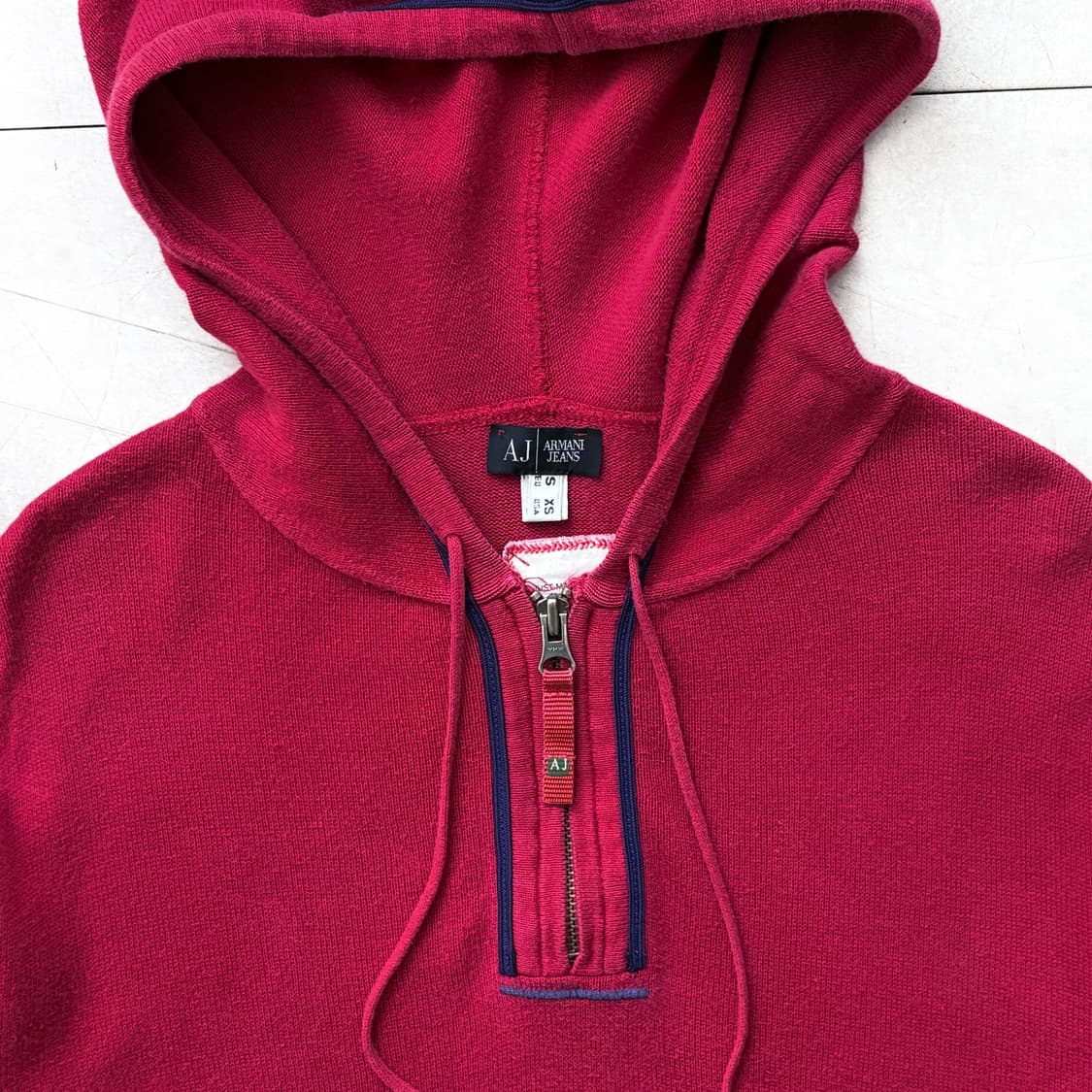 ARMANI JEANS 코튼 지퍼 후디 상품이미지4