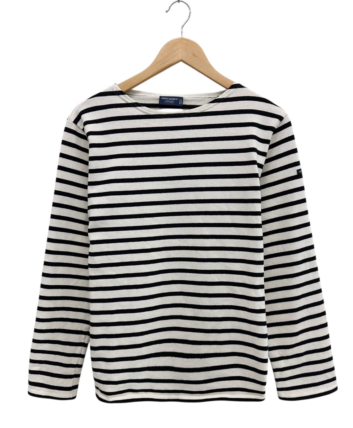 세인트제임스 롱슬리브 긴팔티 화이트&블랙 (여성M) 상품이미지1