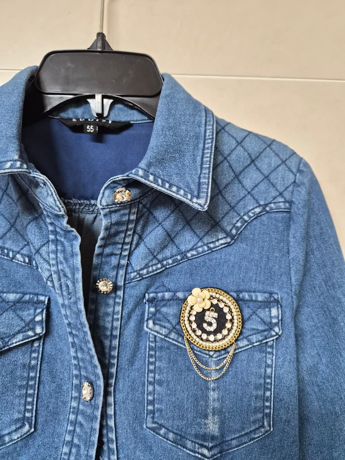 에고이스트 데님 원피스  상품이미지3