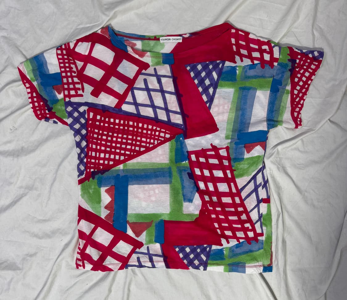 츠모리 치사토 아트 프린트 티셔츠  상품이미지4