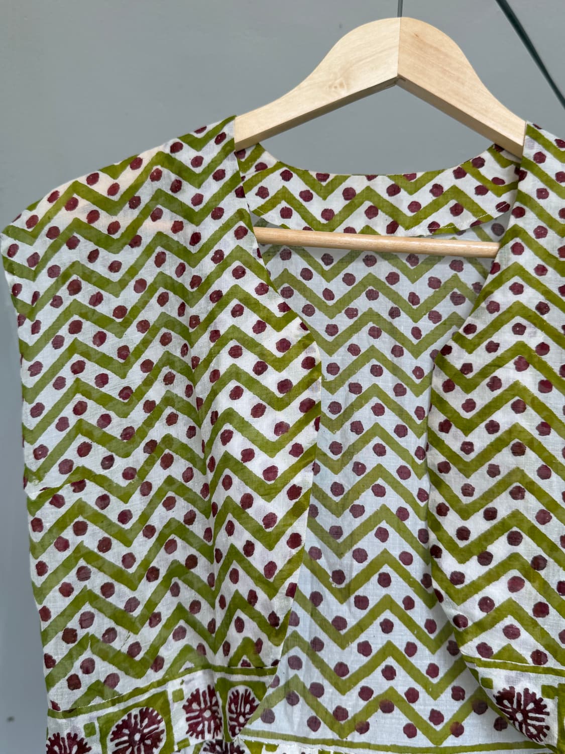 하구미 레이어드 패턴 크롭 볼레로 상품이미지2