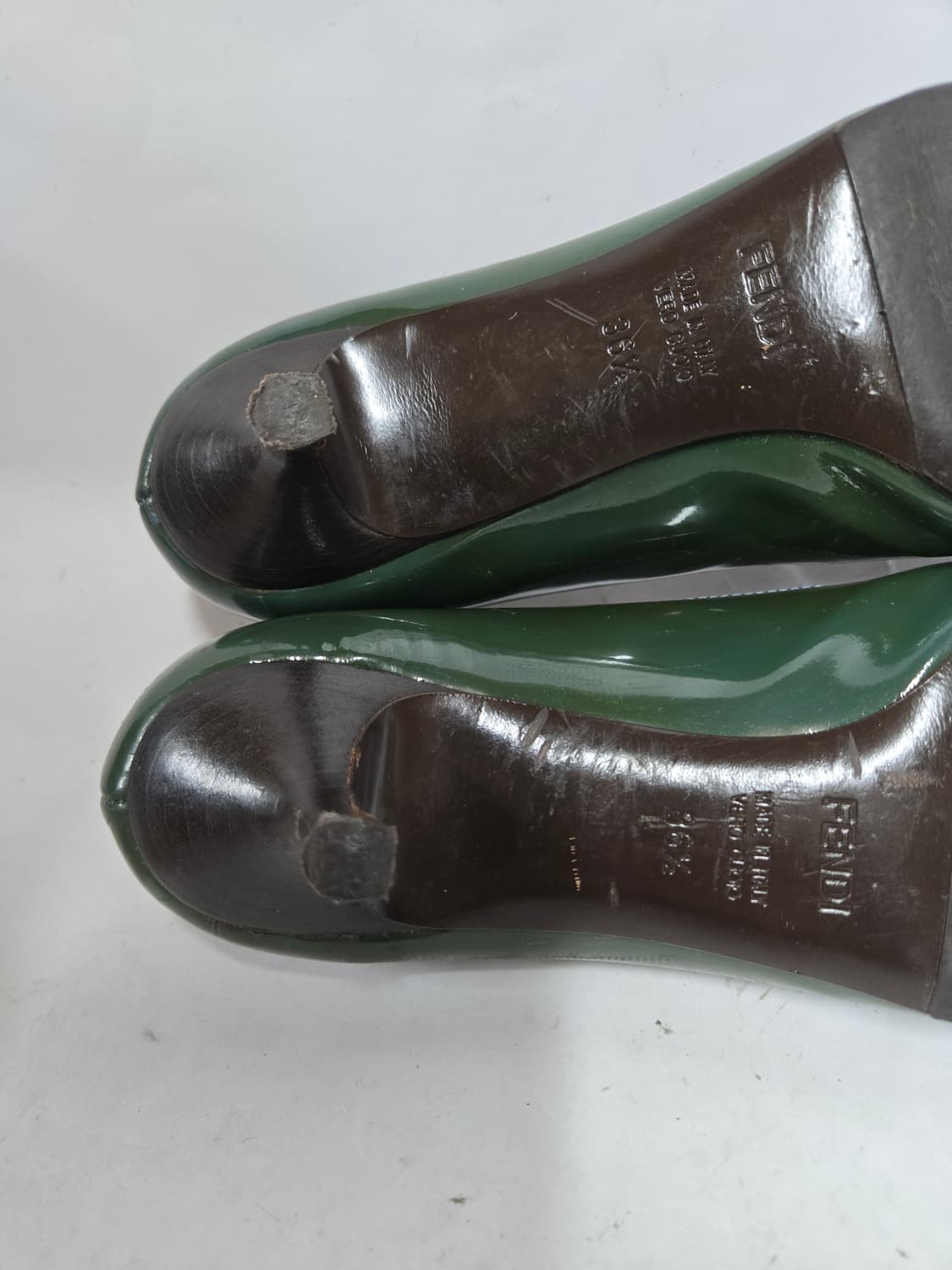 펜디 그린 페이던트 메리제인 펌프스36 1/2 235mm 상품이미지8