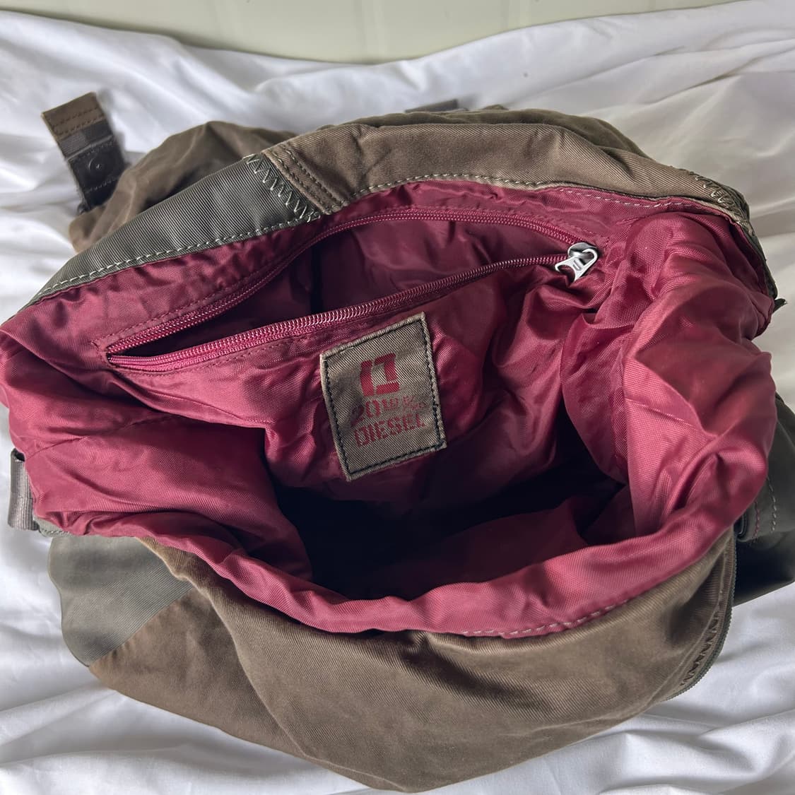 [DIESEL] 00s 디젤 밀리터리 투톤 크로스백 상품이미지5