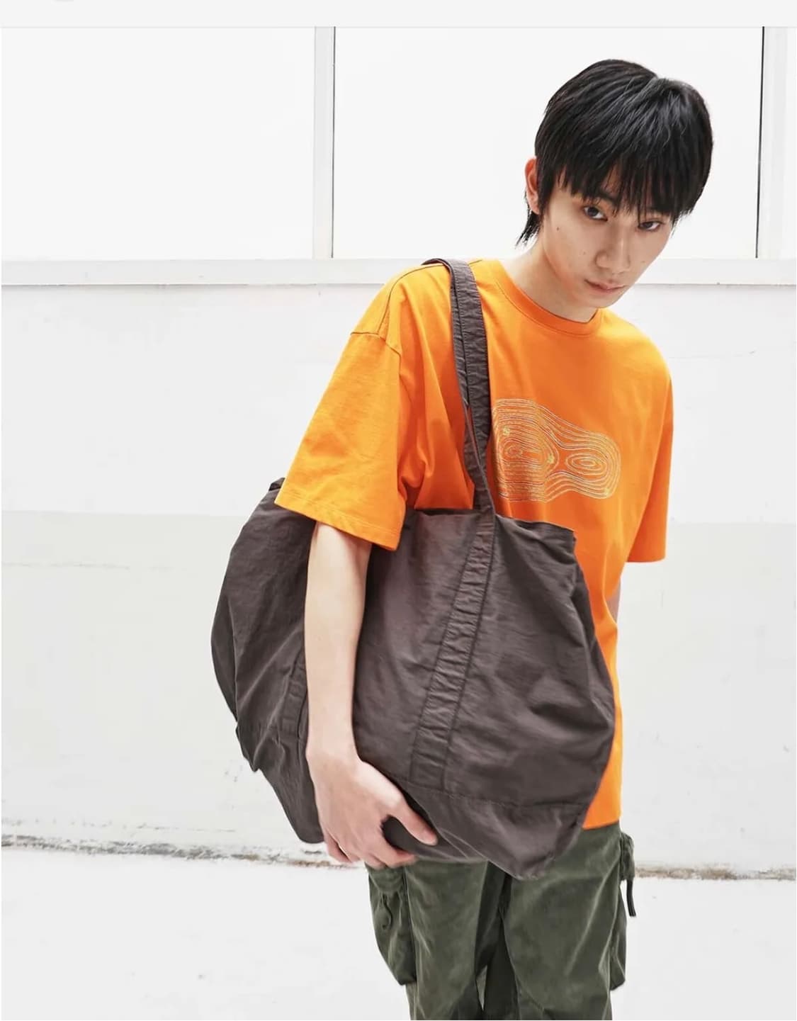 999휴머니티 공존 하프 티(오렌지) 1사이즈 상품이미지2