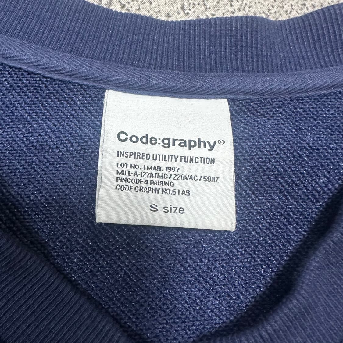 ✨ (바배) 코드그라피 레이싱 파이핑 맨투맨  상품이미지3