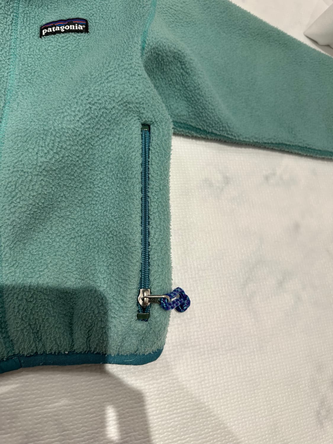 90s 파타고니아 플리스 스노우리스 눈없는산 made in USA 상품이미지6