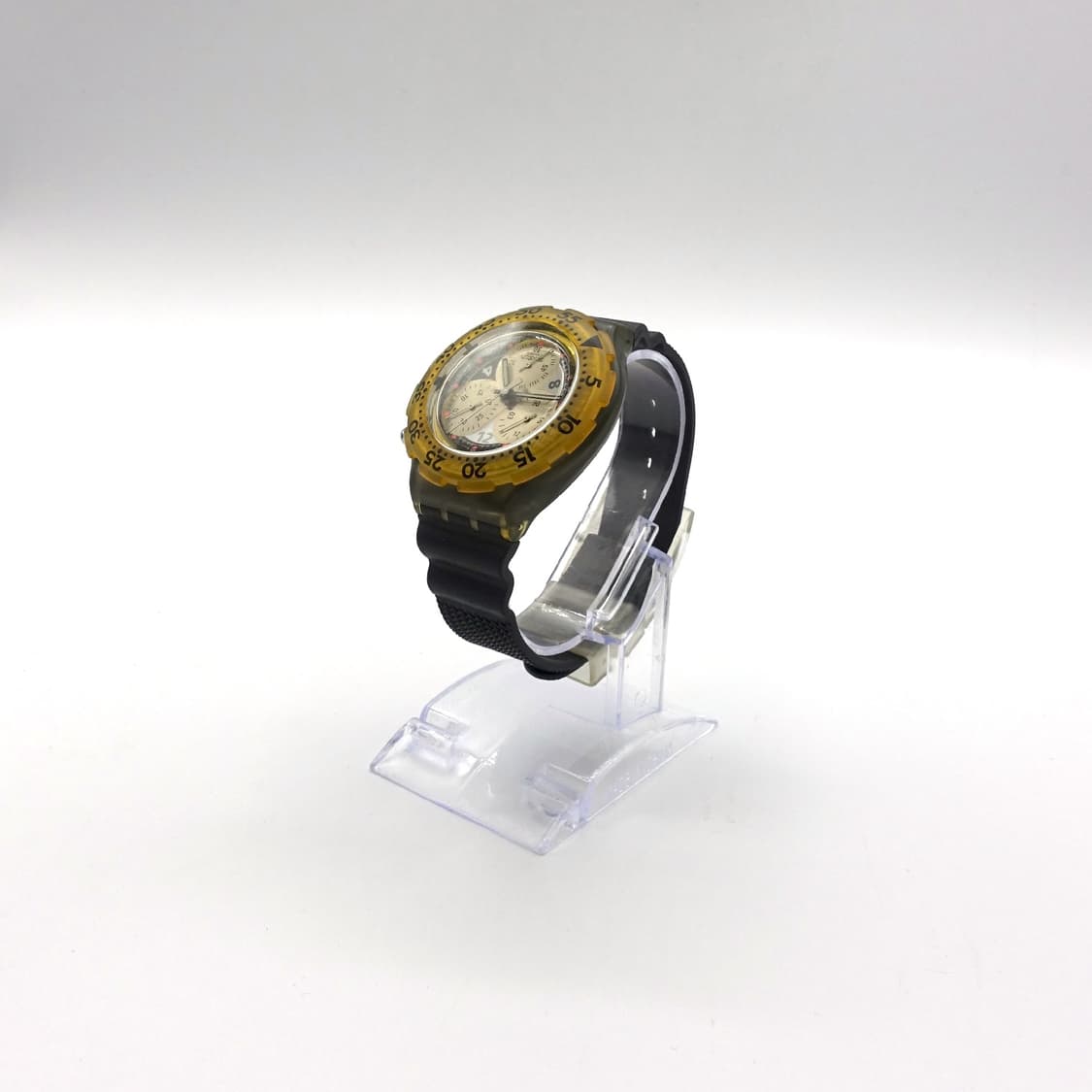 SWATCH 스와치 onda nera 아쿠아 크로노 빈티지 스와치 시계 상품이미지4