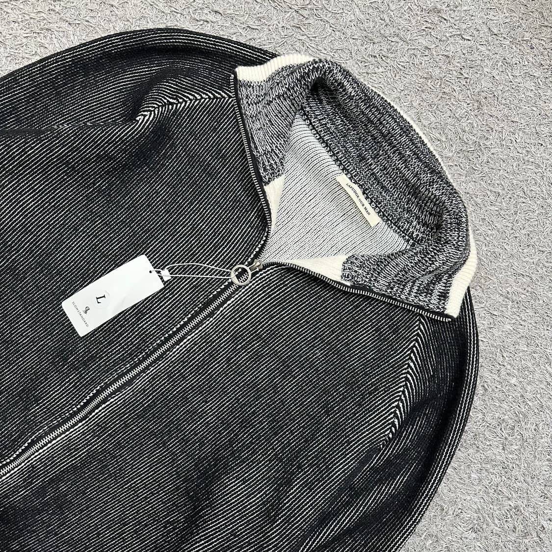 [95-100] 라퍼지스토어 니트집업(새상품) 상품이미지1