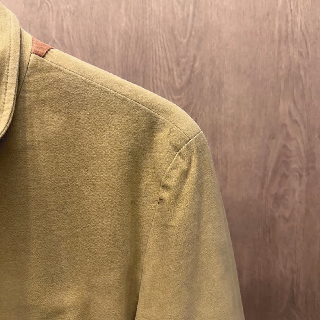 까스텔바작 필드 자켓 컬러 블록 브릭 오렌지 스웨이드 패치 디테일 옐로우 상품이미지9