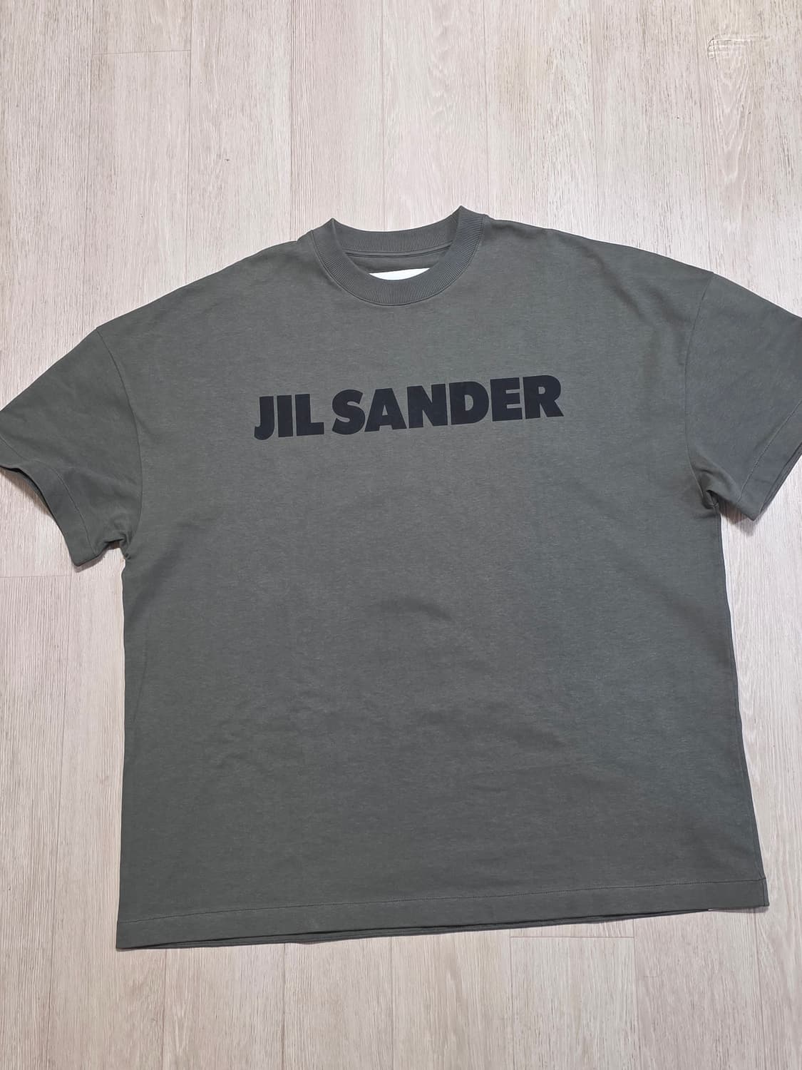 [M] 질샌더 로고 티셔츠 올리브 상품이미지2