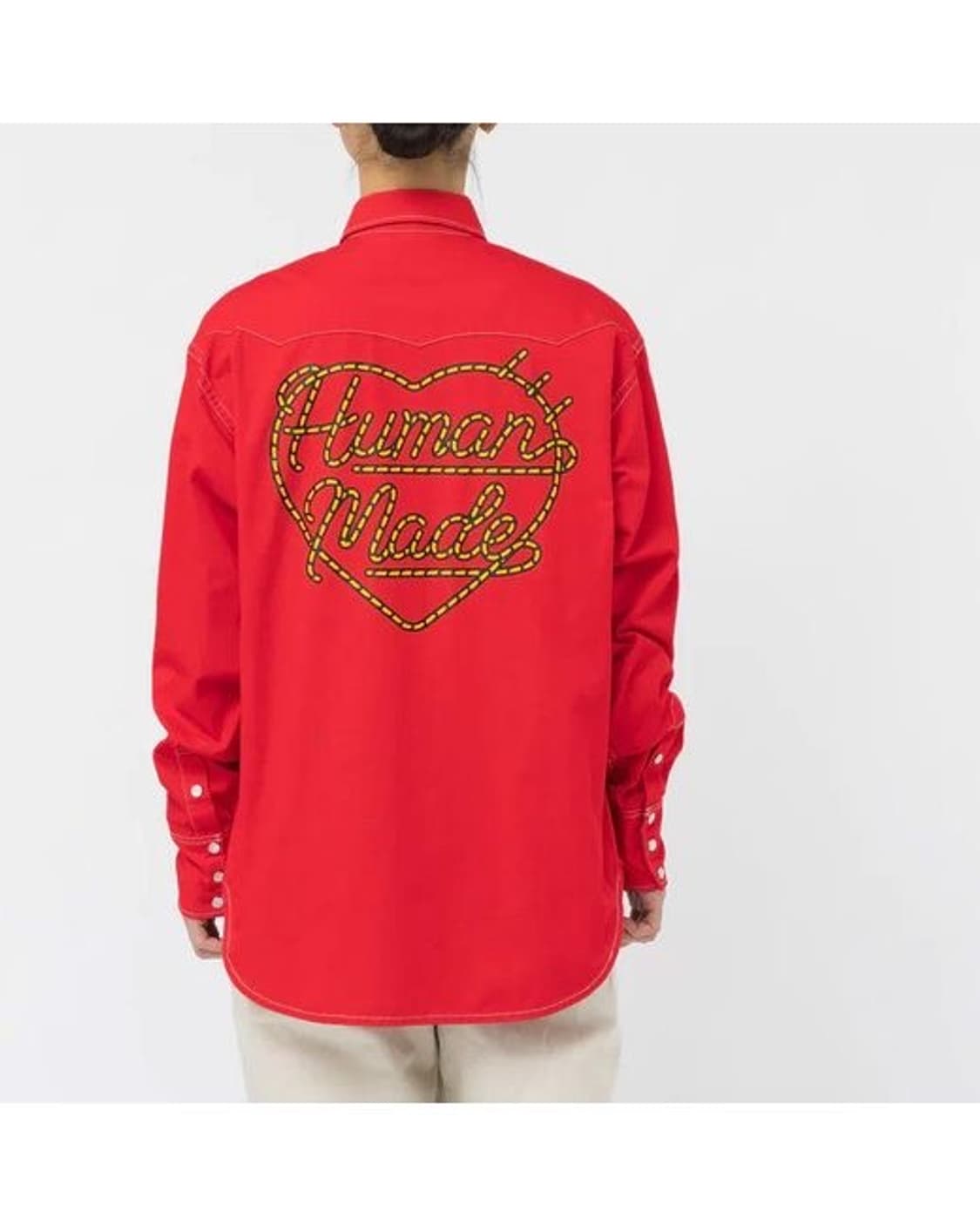 휴먼메이드 웨스턴 셔츠 레드 상품이미지3