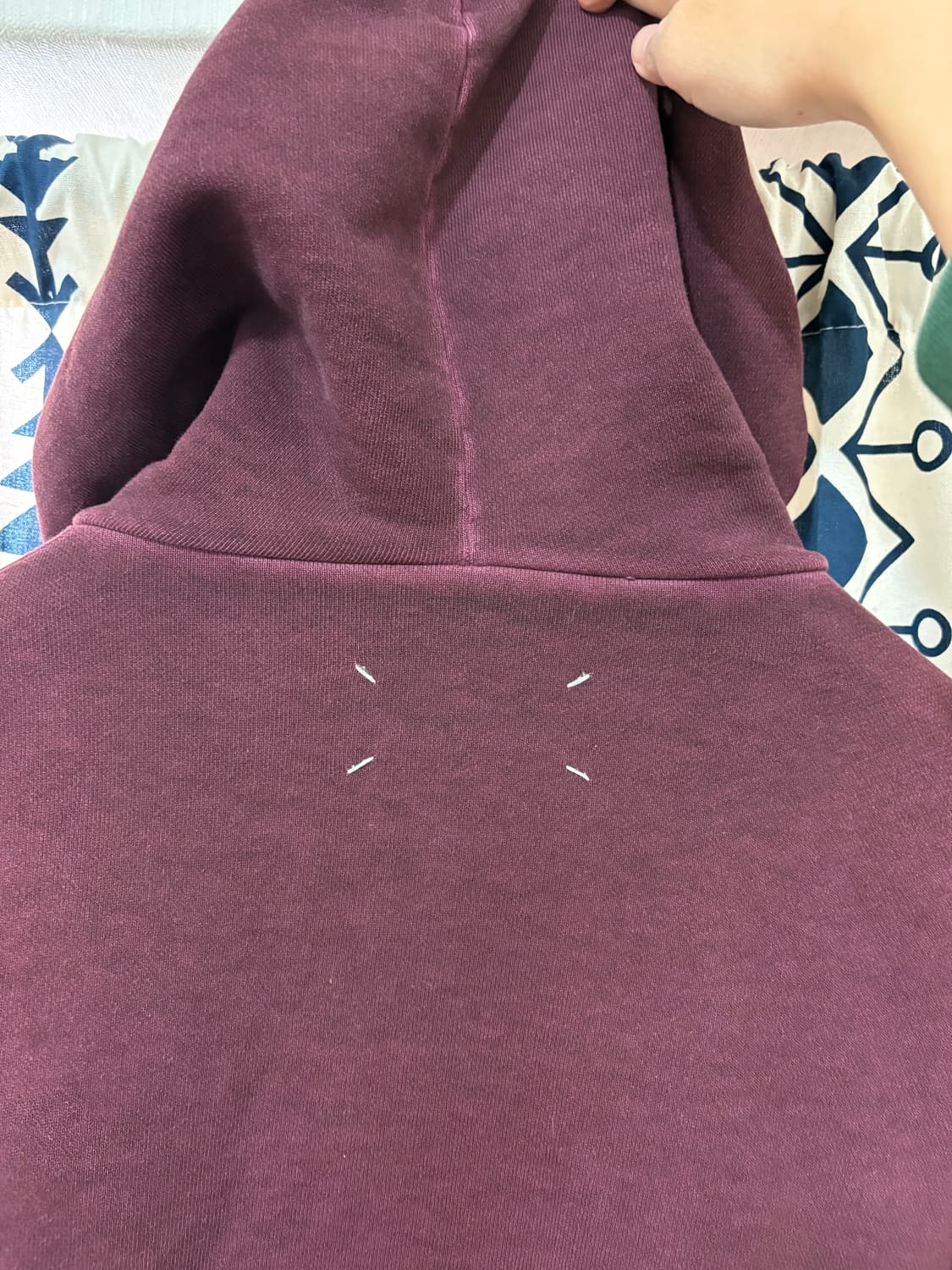 마르지엘라 백스티치 로고 코튼 후드 상품이미지7