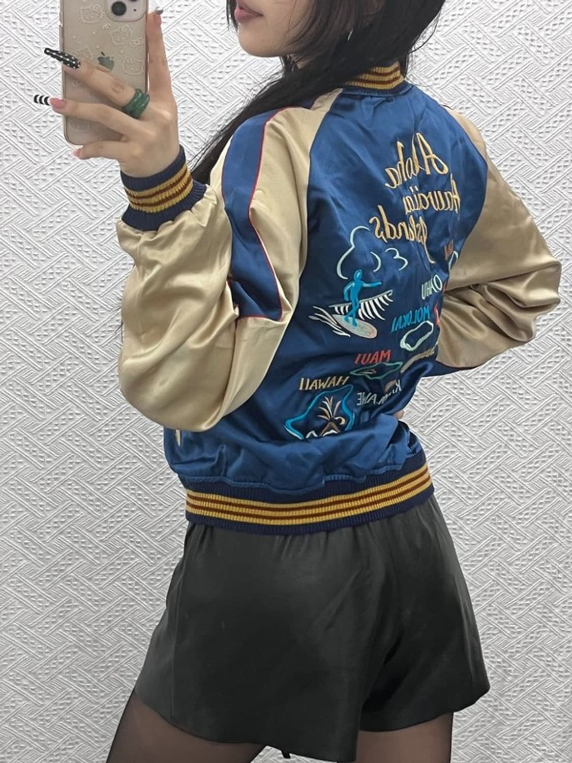 테일러 토요 희귀 리버시블 스카쟌 펑크 바시티 자켓 105 C10412 상품이미지1