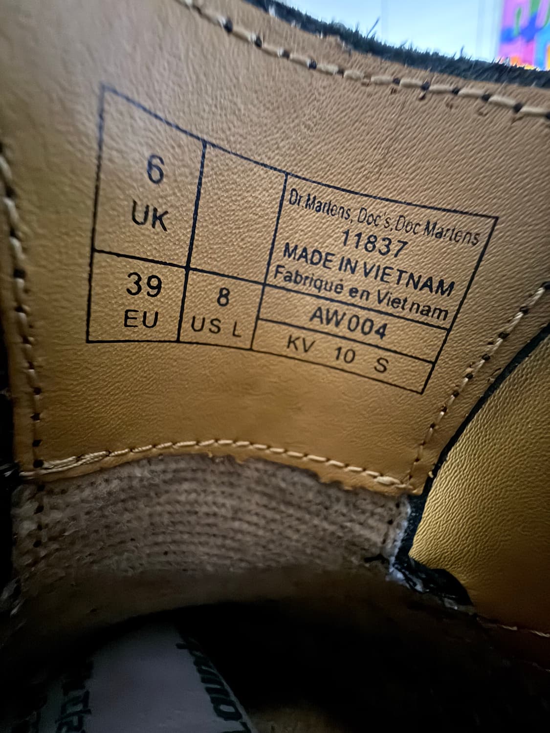 닥터마틴 1461 스무스 3홀 블랙 uk6 240~250 상품이미지4