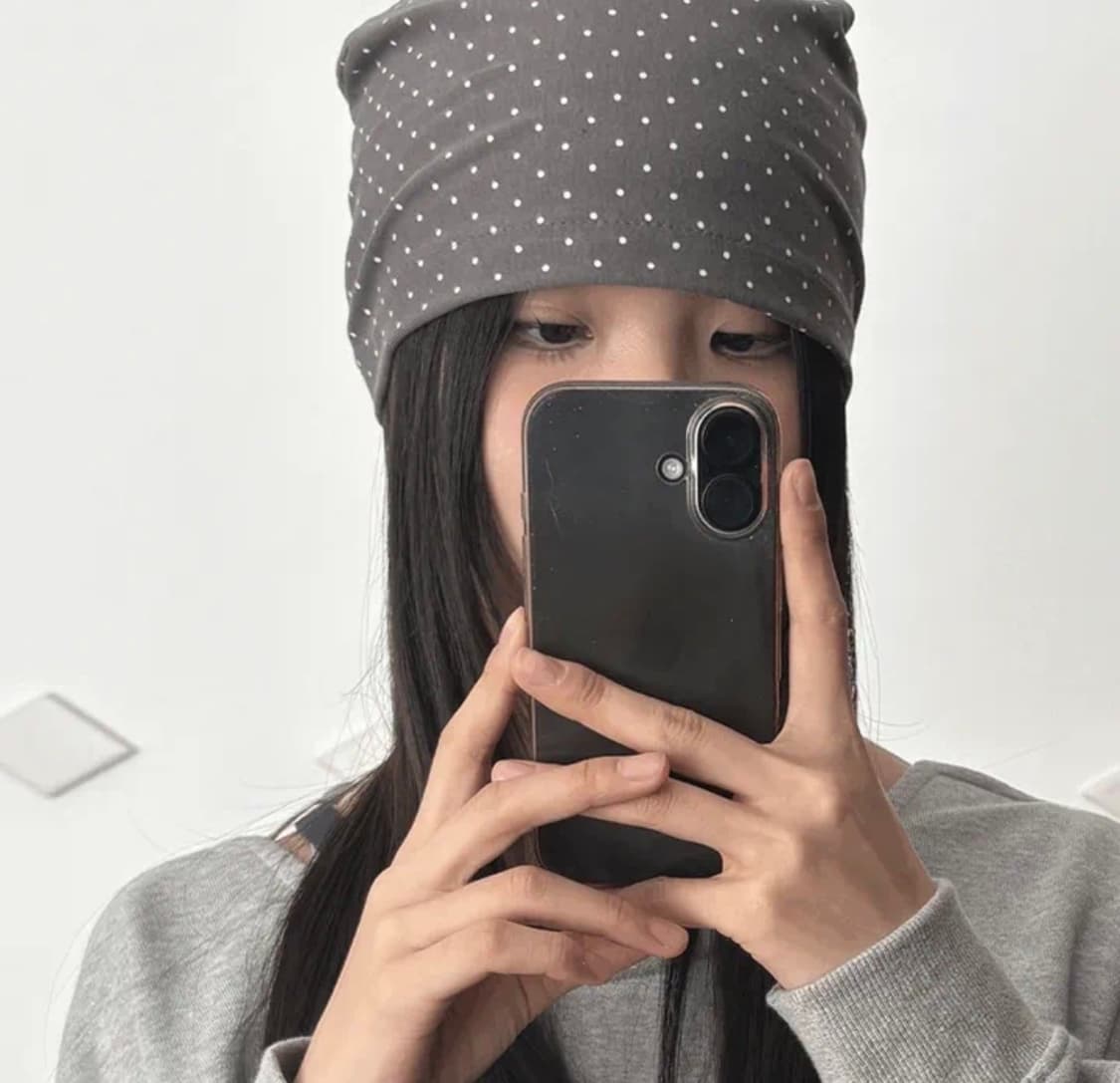 도트 비니 상품이미지3