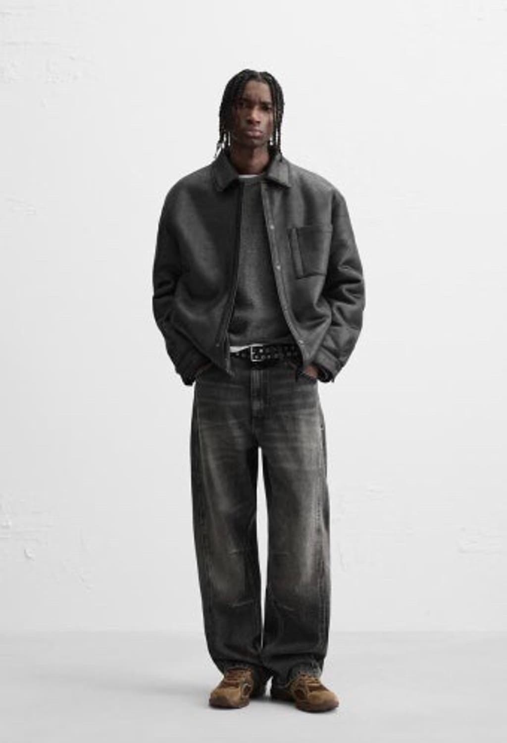 자라 가죽자켓 블랙 판매합니다 상품이미지1