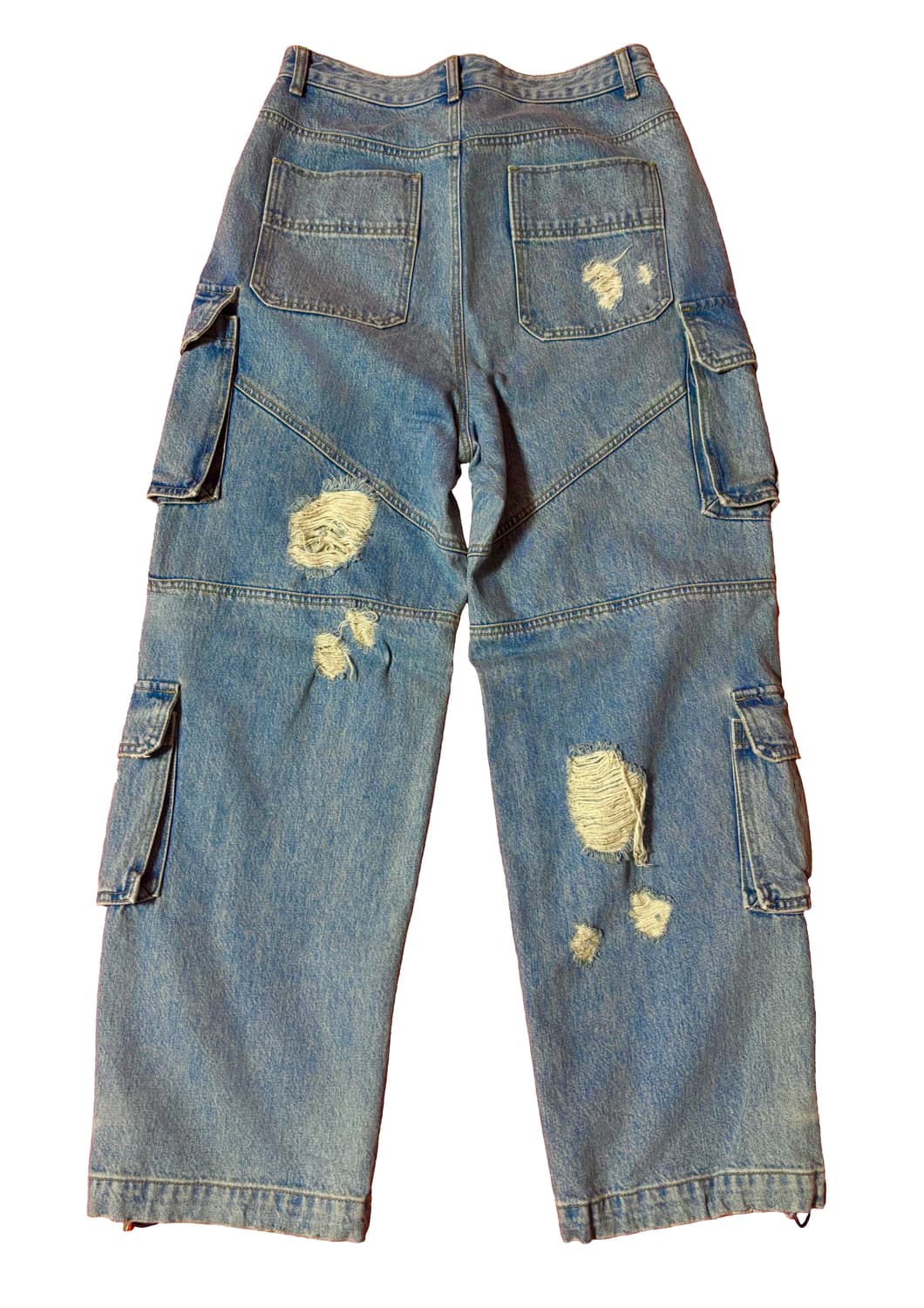 [44] 준지 데미지 카고 멀티 포켓 데님 팬츠 상품이미지2