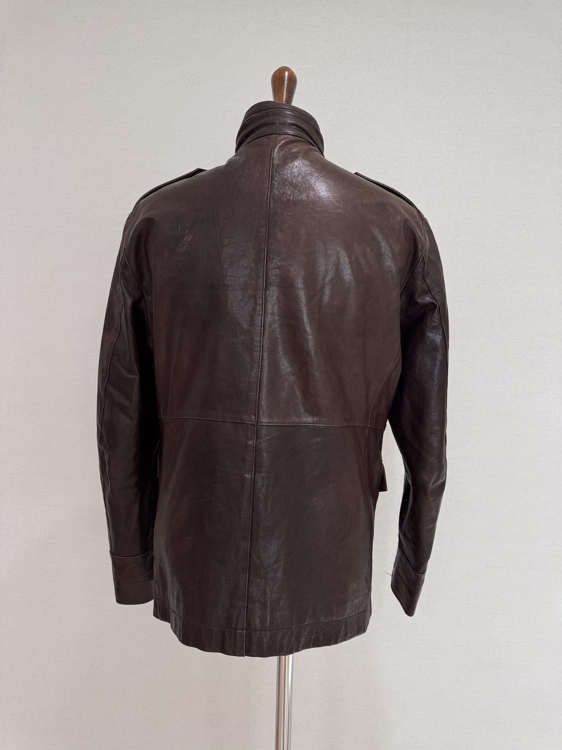 VINO 빈티지 레더 필드 자켓 (Brown)  상품이미지5