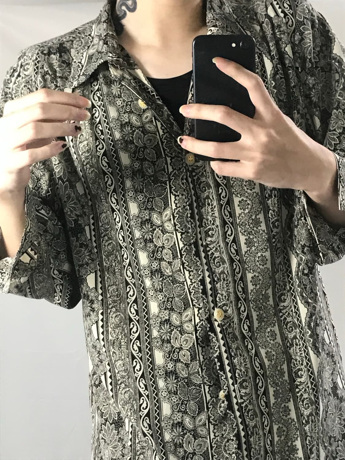 Vintage Paisley Pattern Shirt 상품이미지1