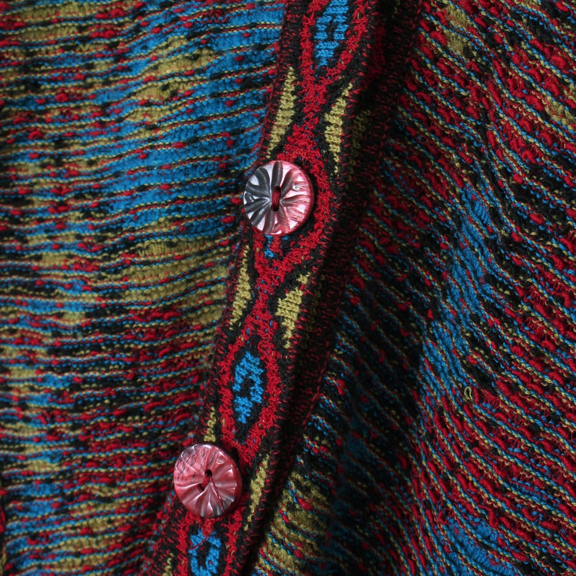 미쏘니 Missoni 빈티지 울 패턴 멀티컬러 니트 가디건 상품이미지2