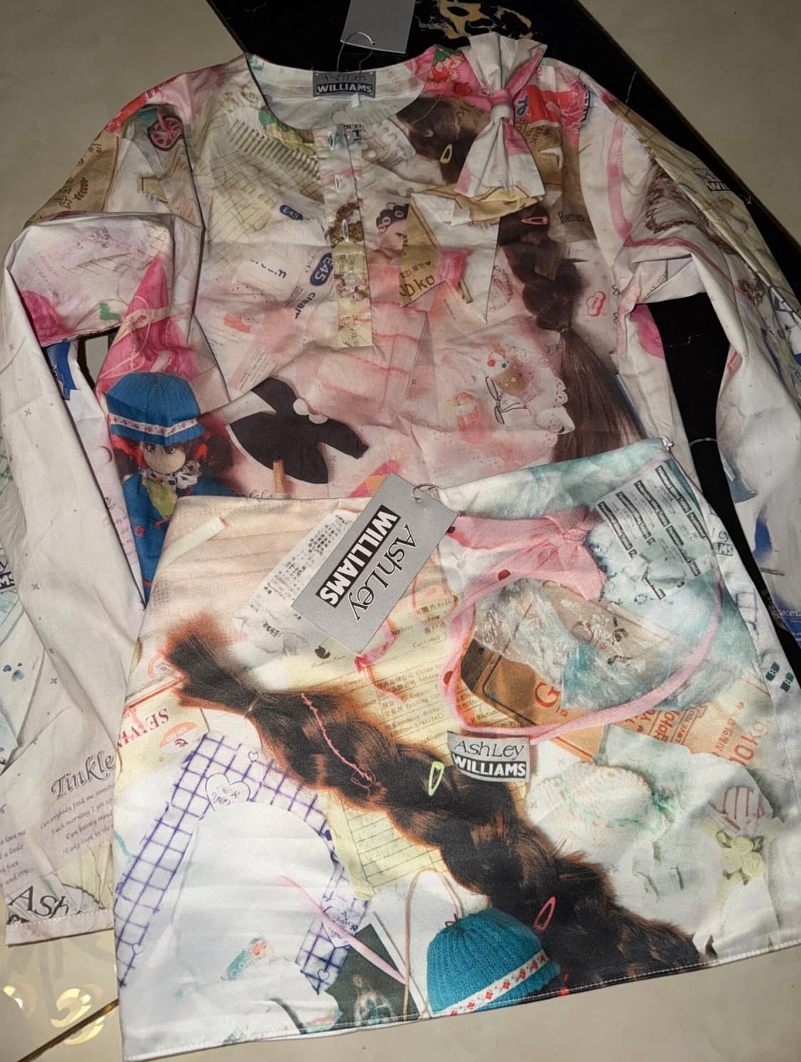 프린트 스커트 상품이미지5