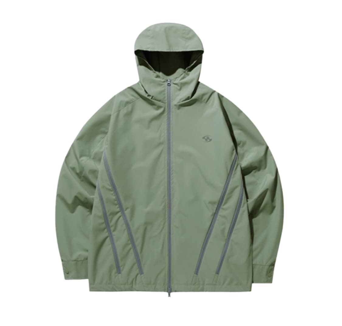 XL 105 새제품) 산산기어 지퍼 자켓 바람막이 제이드 카키 상품이미지8
