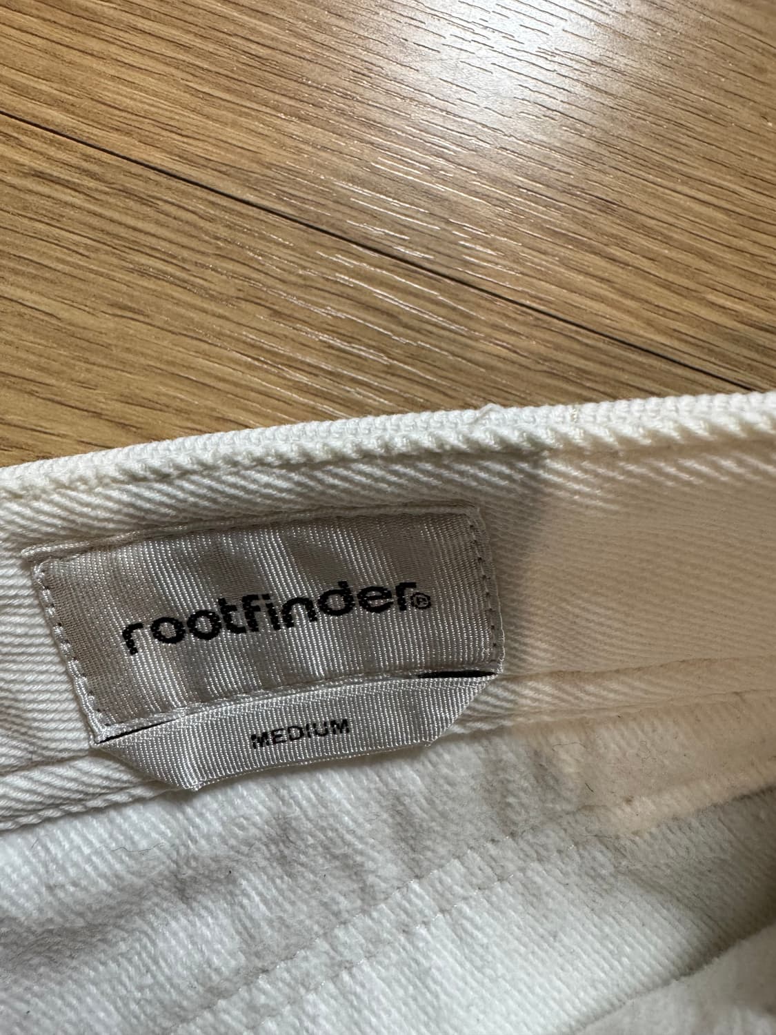 루트파인더 rootfinder 화이트 데님 팬츠 상품이미지4