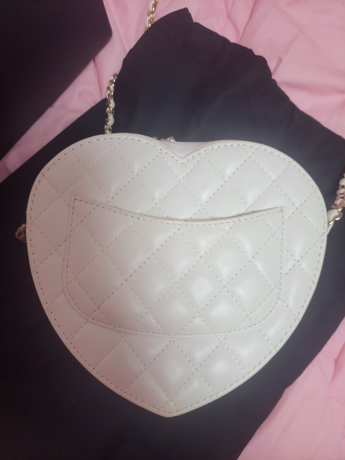 정품)급처상태좋음!샤넬 하트백 라지사이즈 이시영,모델아이린 가방 크로스백 상품이미지7