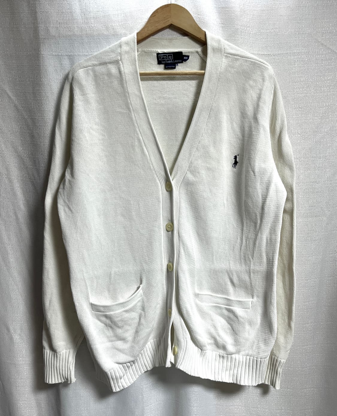 폴로 랄프로렌 브이넥 꽈배기 가디건 100 상품이미지1