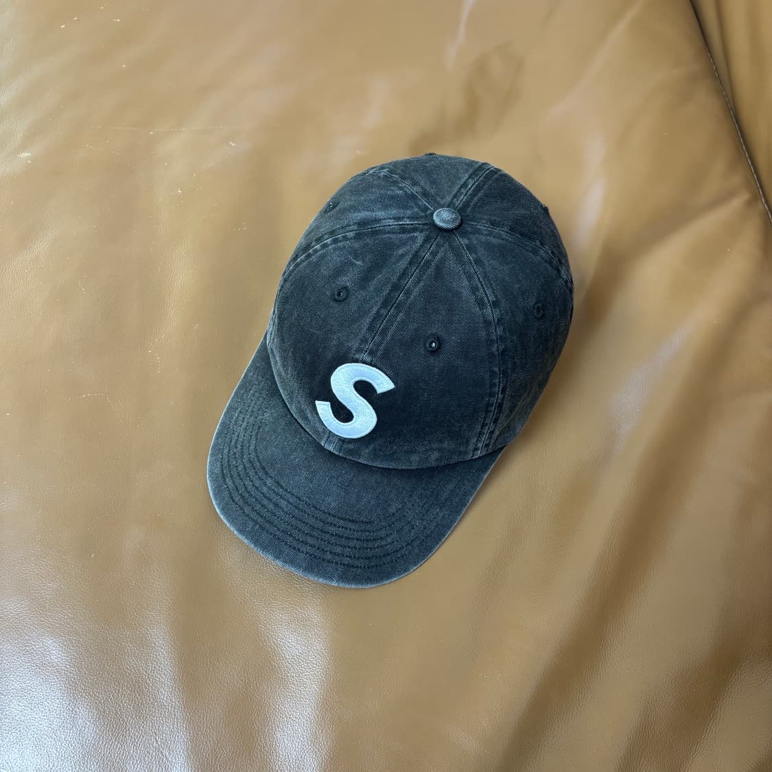 슈프림 S로고 볼캡 모자 20SS 피그먼트 블랙 상품이미지6