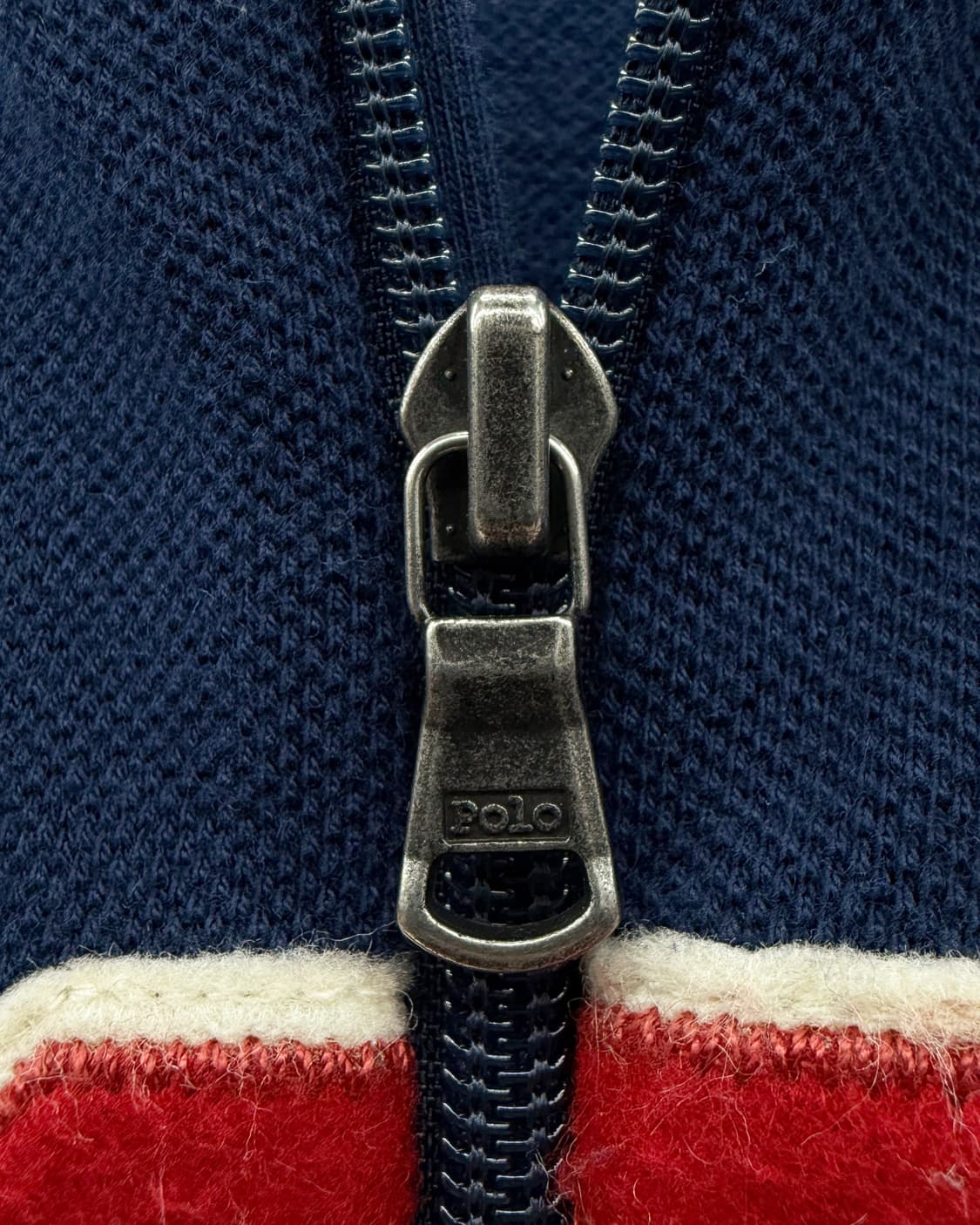 폴로 00s USA 와플 니트집업 네이비 상품이미지6