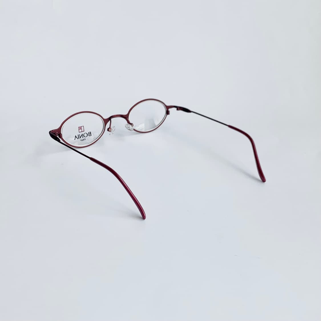 [픽키-714] 보니아 BONIA 빈티지 레드 메탈 안경테 데드스탁 상품이미지4
