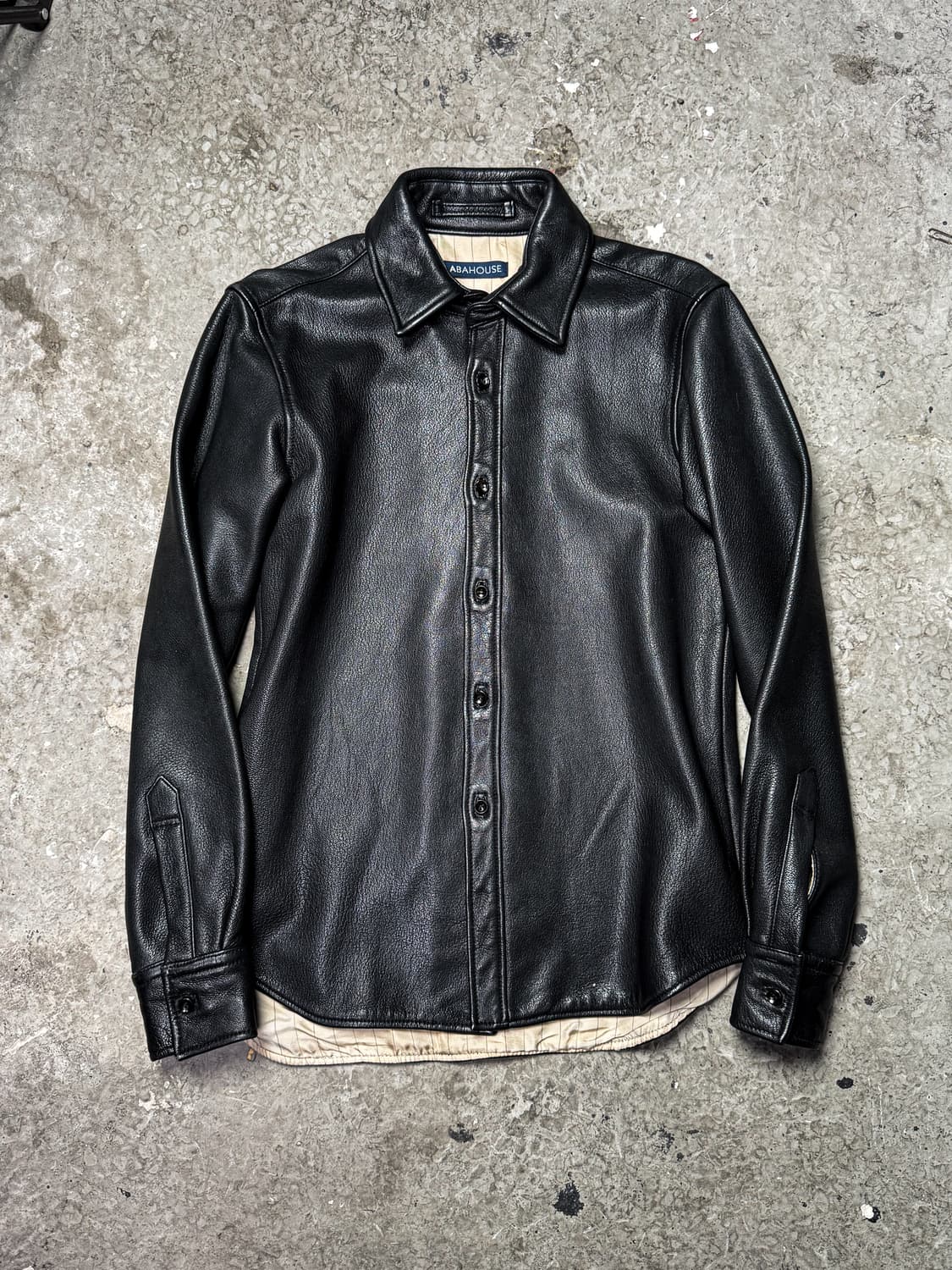 ABAHOUSE Goat Skin Leather Shirt Jacket 상품이미지6