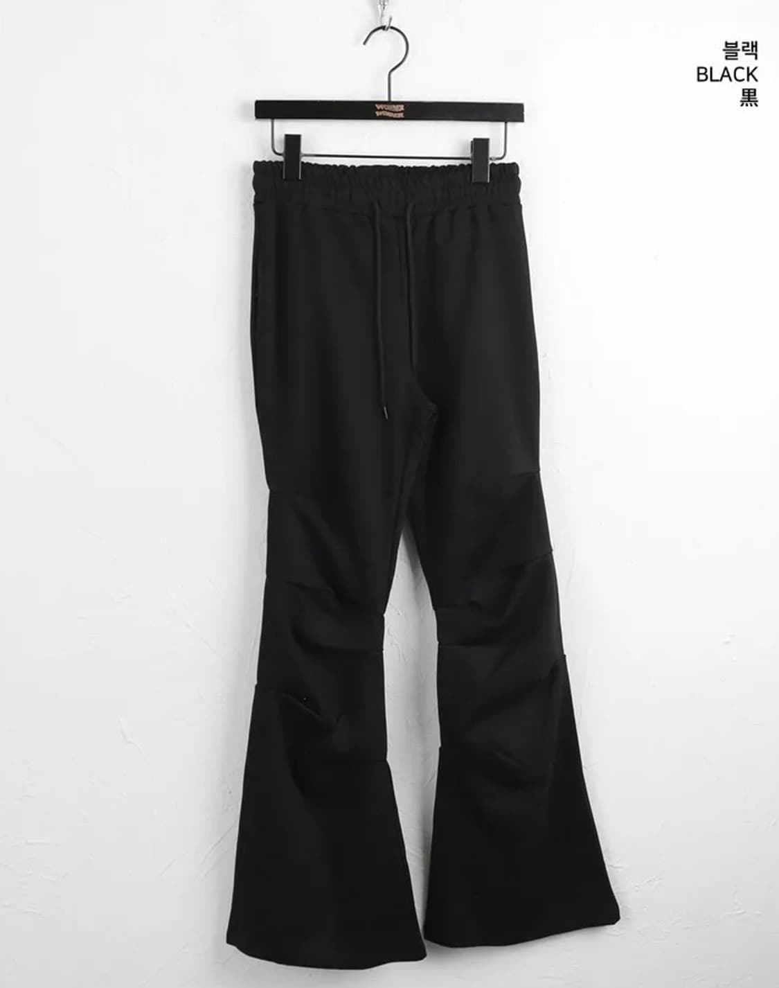 핀턱 셔링 부츠컷 밴딩 팬츠 상품이미지4