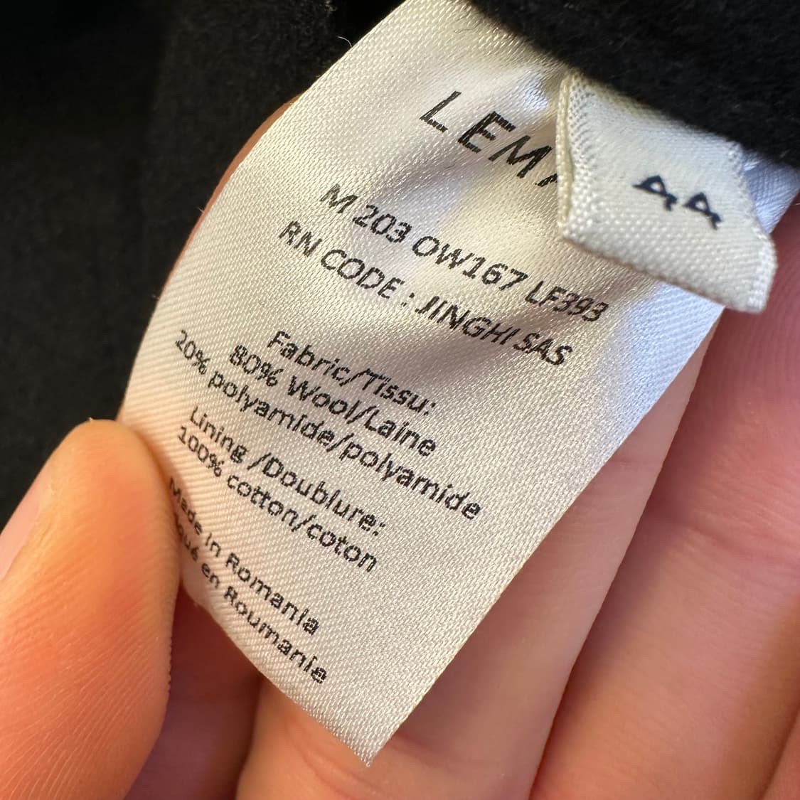 르메르 펠트 울 블루종 자켓 44 사이즈  상품이미지5