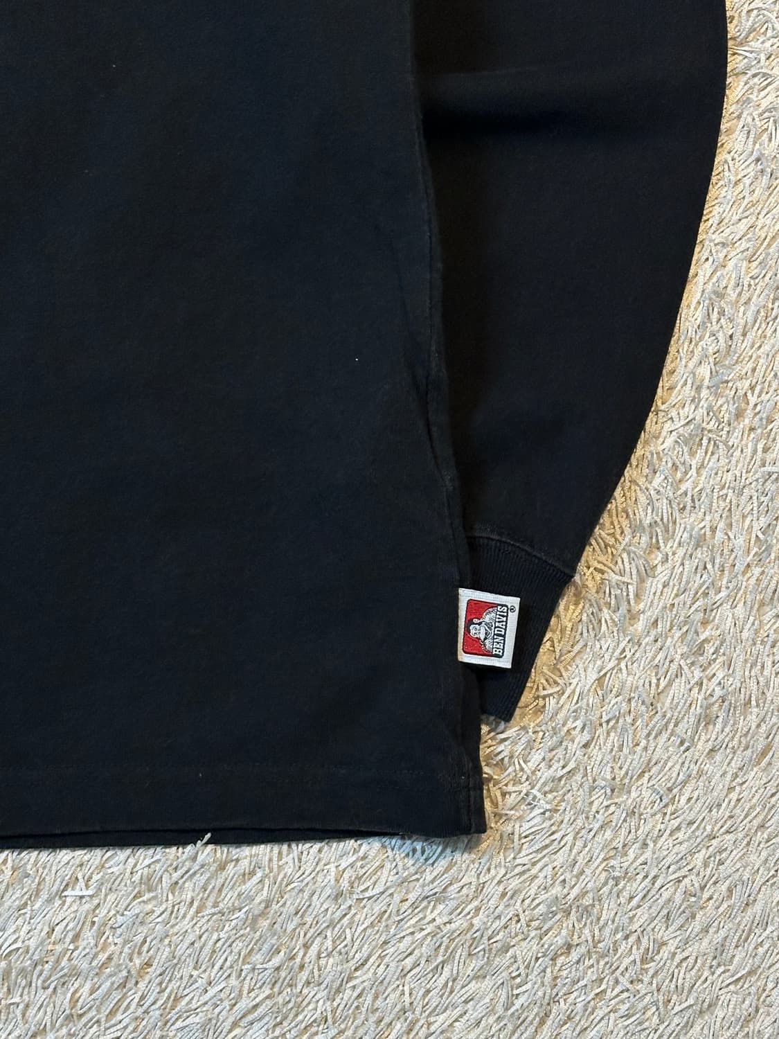 벤데이비스 BEN DAVIS 백프린팅 롱슬리브 블랙 상품이미지4