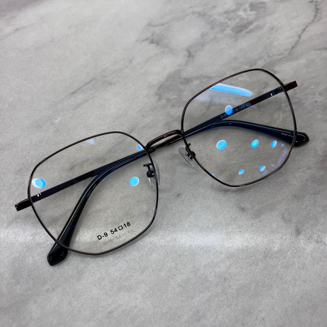 C43 CLD9 유광 브라운 웰링턴 메탈테 안경 상품이미지1