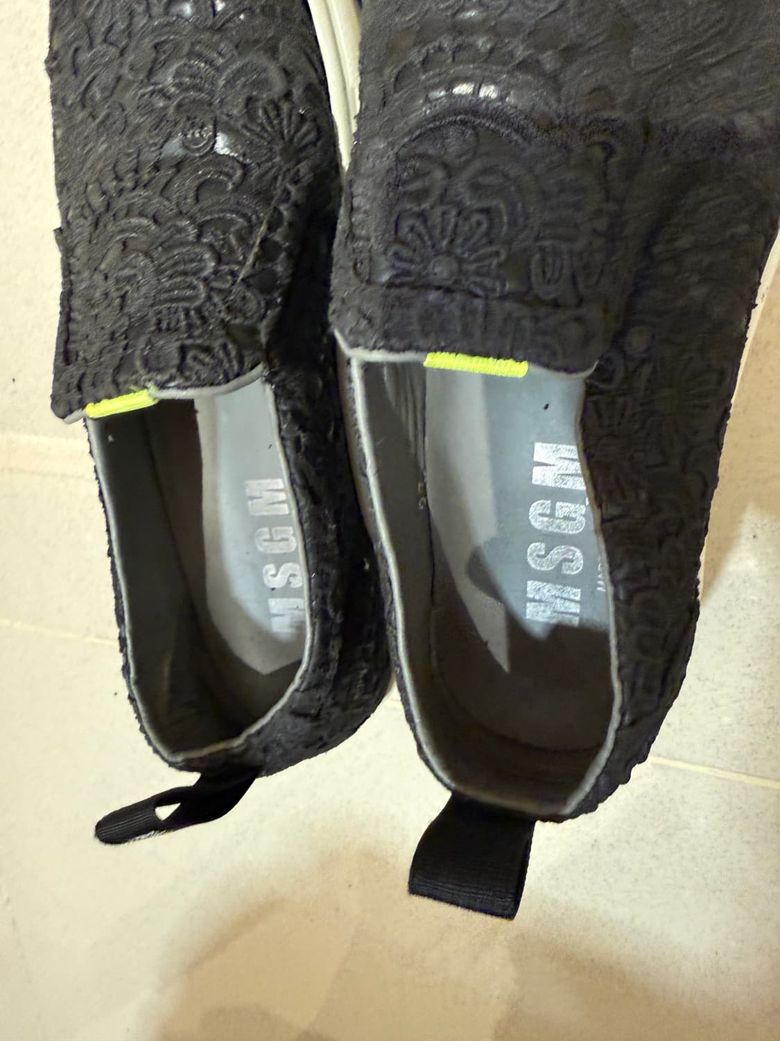 MSGM 블랙 슬립온 스니커즈 엠에스지엠 알렉산더왕 꼼데가르송 넘버21  상품이미지6