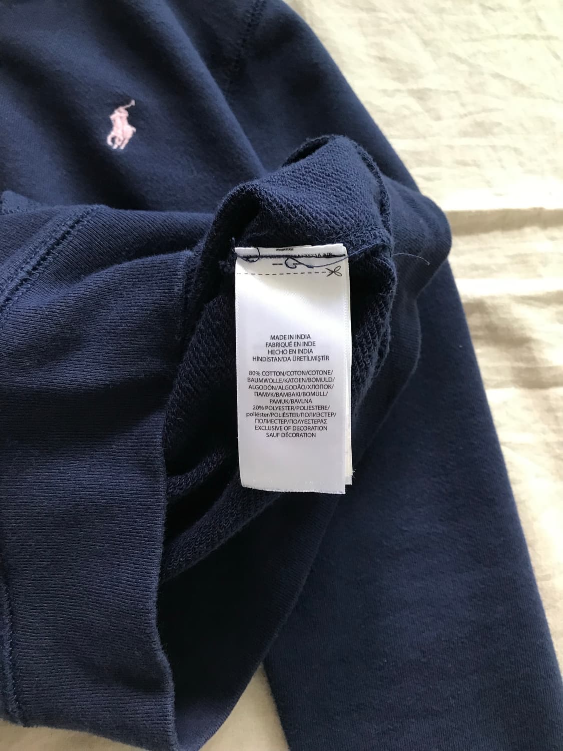 폴로 랄프로렌 포니로고 딱붙핏 네이비 후드집업 상품이미지8