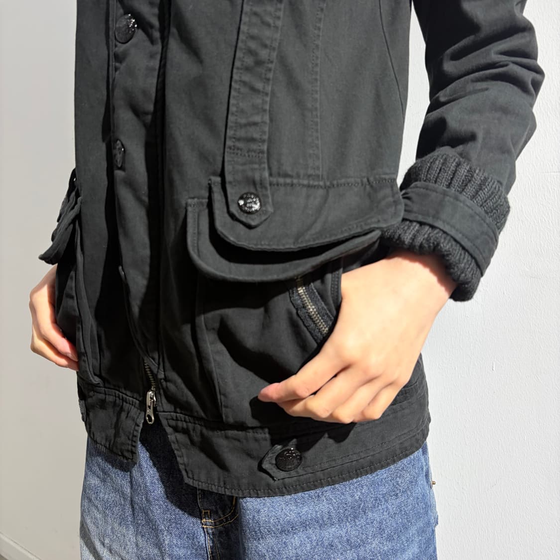 Maison Gilfy 블랙 그런지 펑크 자켓 상품이미지3